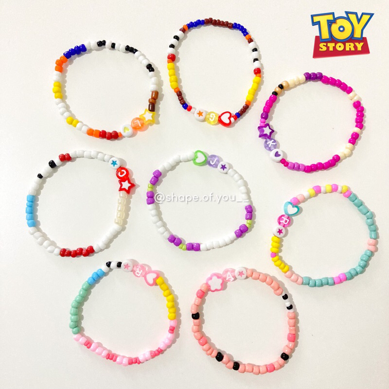 [ PRE ORDER ] BACA RULES | Gelang Manik Toy Story Inspired Bisa Custom Inisial