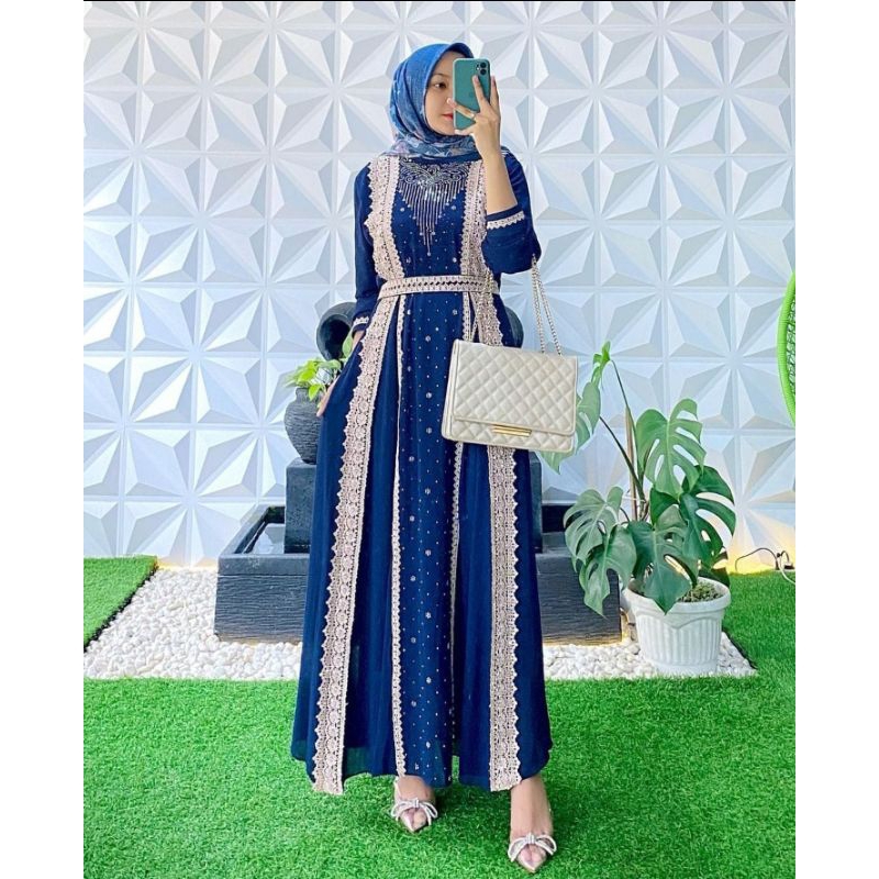 gamis cantik kekinian//gamis cantik//abaya//gamis payet