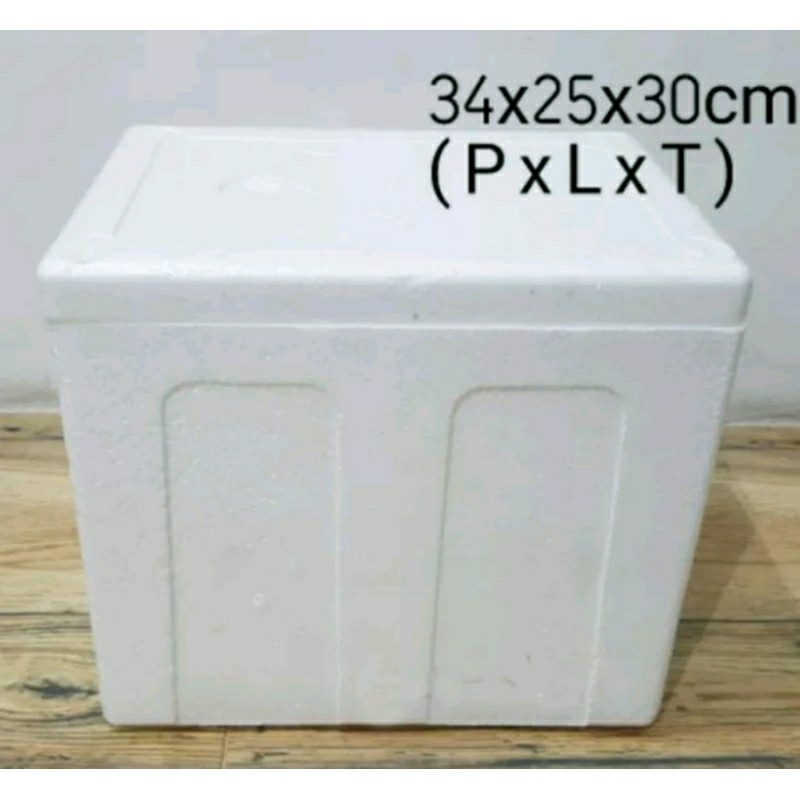 Box Gabus / Box Es Styrofoam / Wadah Es Batu Es Krim 34x25x30