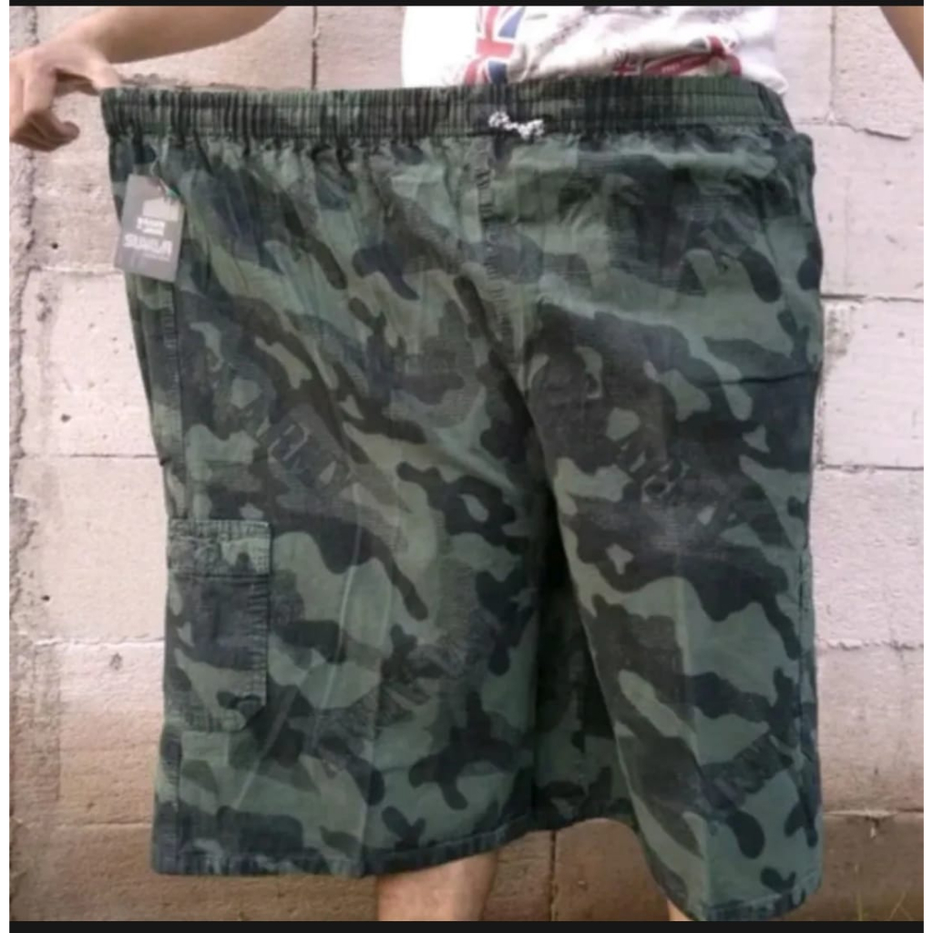 celana cargo loreng pria jumbo dewasa /celanajeans  pendek cowok 7/8 dibawah lutut