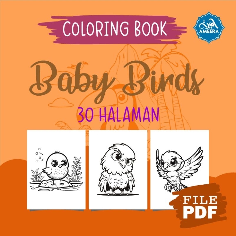 

Mewarnai Baby Birds 30 halaman File PDF