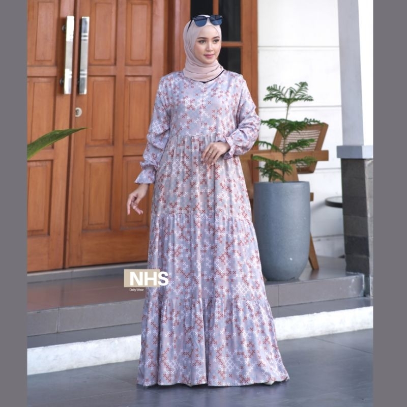 Kumala Dress Bahan rayon viscose size S-XXXXL