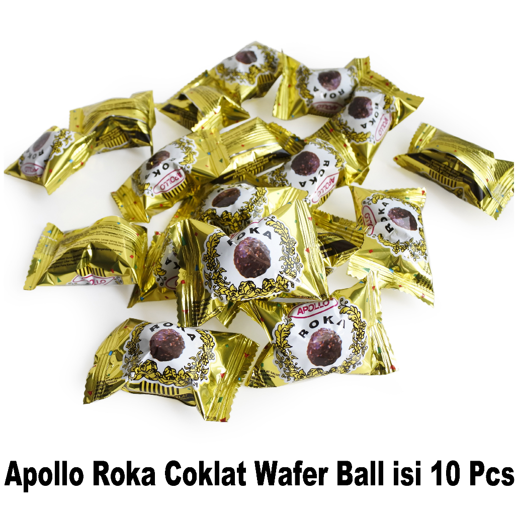 

Apollo Roka Coklat Wafer Ball isi 10 Pcs