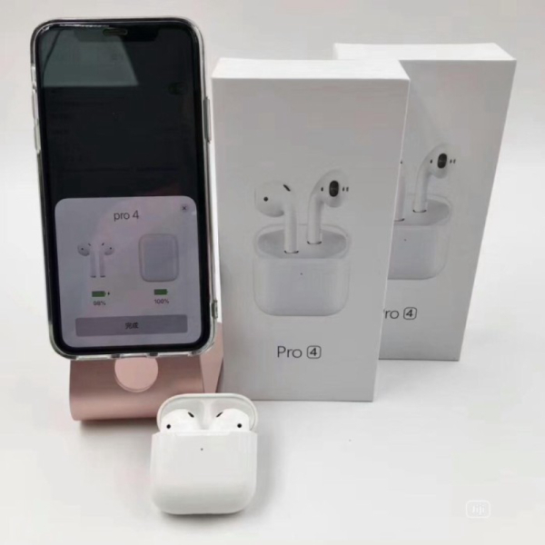 Dijual Airpods pro 4 gen 2 Super Clone 1 : 1 headset Bluetooth airpod pro 4 - PRO 4 WHITE Berkualita