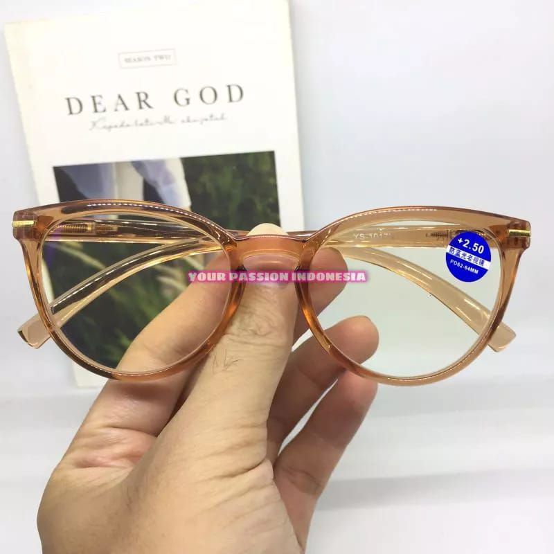 Kacamata Minus YS1017 -0.50 sd -4.00 Kacamata Minus Model Cat Eye Cewek