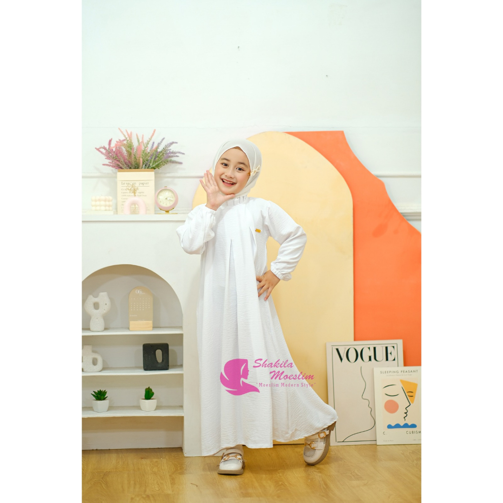GAMIS ANAK CRINKLE &quot;MARYAM&quot; SERIES 2-12 TH JUNIOR (+SAKU) / GAMIS ANAK POLOS JUNIOR Marwah Gamis Anak Perempuan Remaja Kerah Remple Crincle Airflow Usia 4 - 11th Baju Gamis Anak Zulfa Longdress Crinkle Airflow Usia 3-12 Tahun