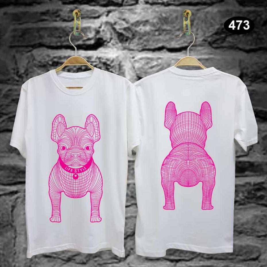 Baju Kaos Distro Pria Keren Lengan Pendek Doggy Style Terbaru Motif Sablon Bergambar Cod Kaos cewek Kaos Wanita Kaos Pria Termurah