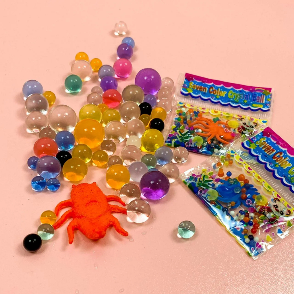 [3 SACHET] Water Beads Hydrogel Multicolor Sea Animal Bola dan Hewan Rendam di Air- Mainan Anak Rendaman Mutiara Binatang Hewan Air Warna Warni  Growing Animal