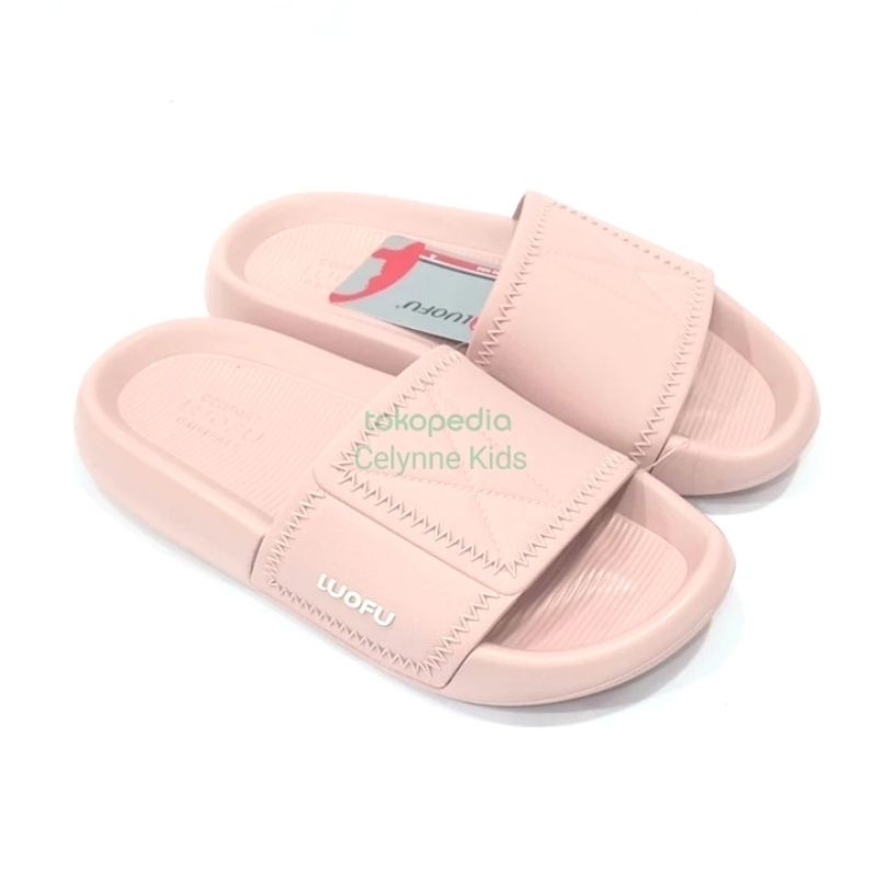Sandal Wanita Fashion Karet Anti Slip/ Sandal Luofu Keren Wanita