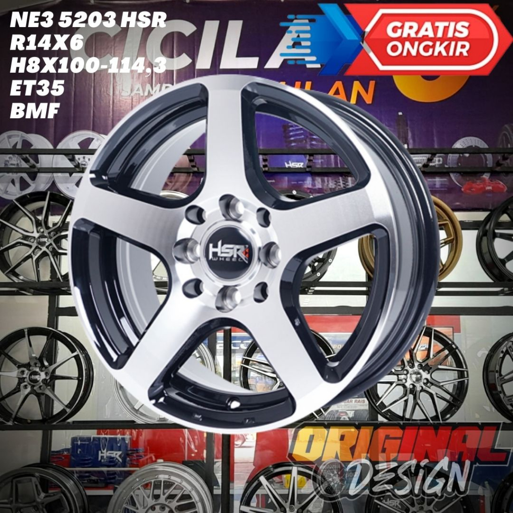 Velg Pelek Mobil Ring 14 R14 Palang 5 Untuk Xenia , Avanza , Jazz , Lancer