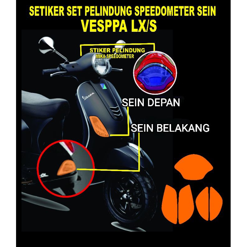 setiker SET SEIN dan SPEEDOMETER  VESPA LX / S 125/150