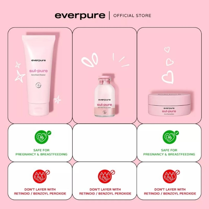 EVERPURE SUL-PURE ACNE SPOT DRYING LOTION 3ml/ obat jerawat / obat totol