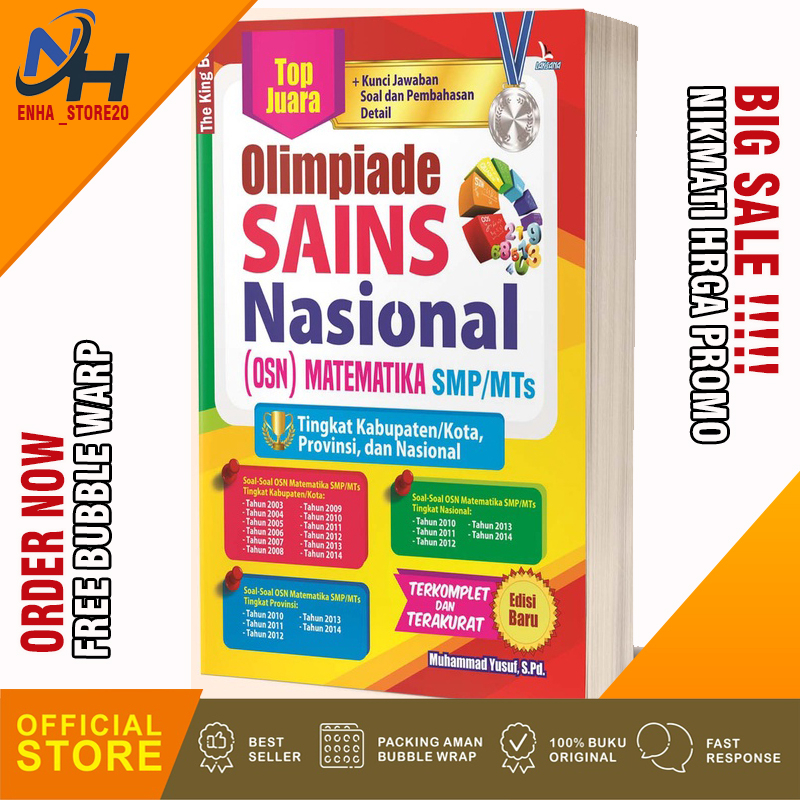 Buku KSN KSM Top Juara Olimpiade Sains Nasional (OSN) Matematika SMP MTs Terbaru Murah Ori - LAKSANA