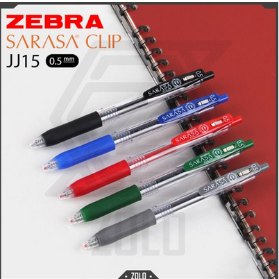 

Bolpoin Pena Pen Pulpen Buku Tulis Sekolah Anak Sd Tk Smp ZEBRA Sarasa Clip 0,5 / Gel Pen Sarasa JJ15