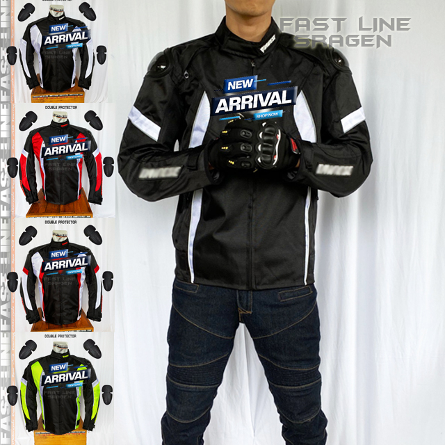 JAKET BIKER MOTOR DOBEL PROTECTOR TAHAN AIR BERKWALITAS KUAT SAFETY