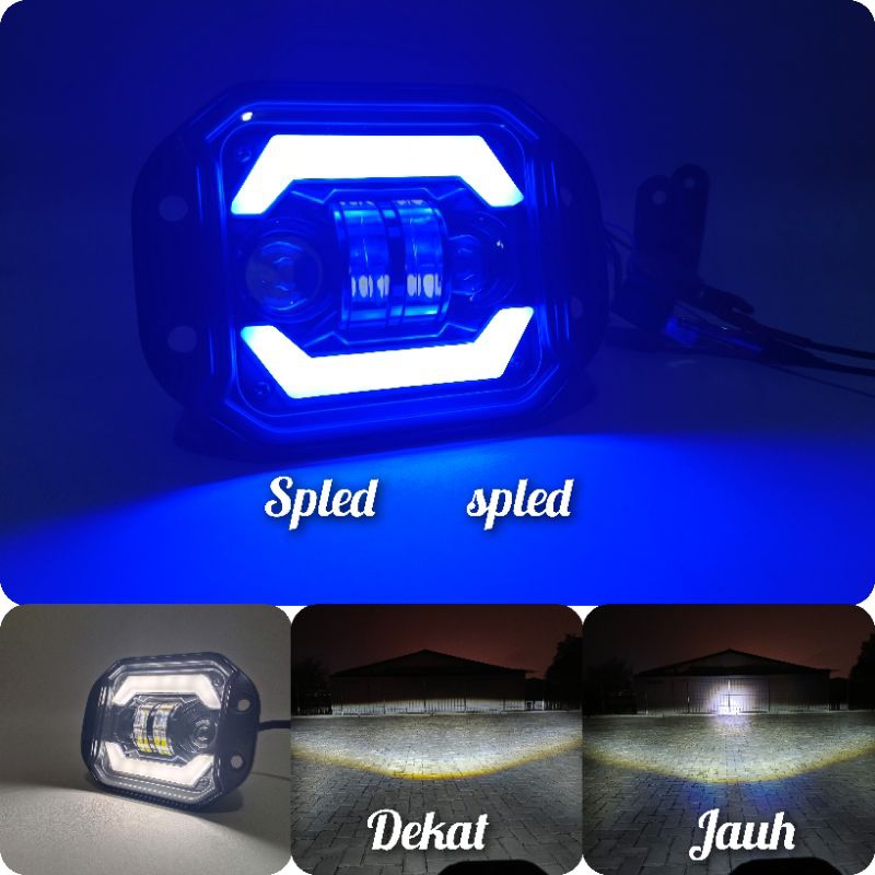 LAMPU TEMBAK UTAMA LED DAYMAKER REFLEKTOR KLX KTM CRF 150 WR 155 KTM 4 LED