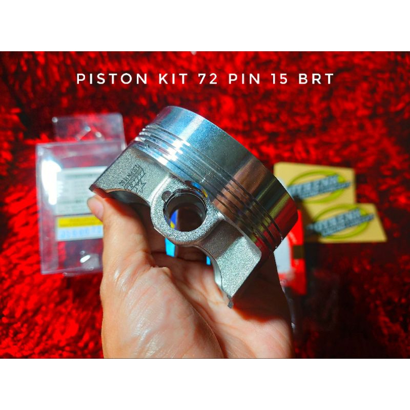 PISTON KIT BRT 72 PIN 15 FORGED- BOYRENK RACING CONCEPT