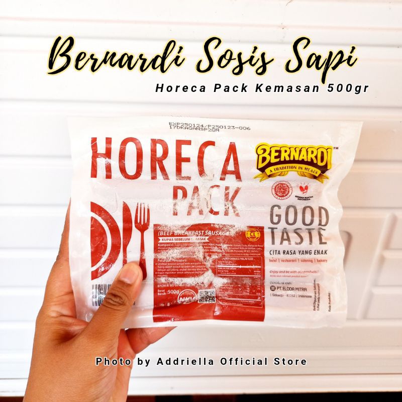 

ADDRIELLA Bernardi Sosis Sapi Horeca Pack 500gr | Bernardi/Frozenfood/Frozenfood Murah