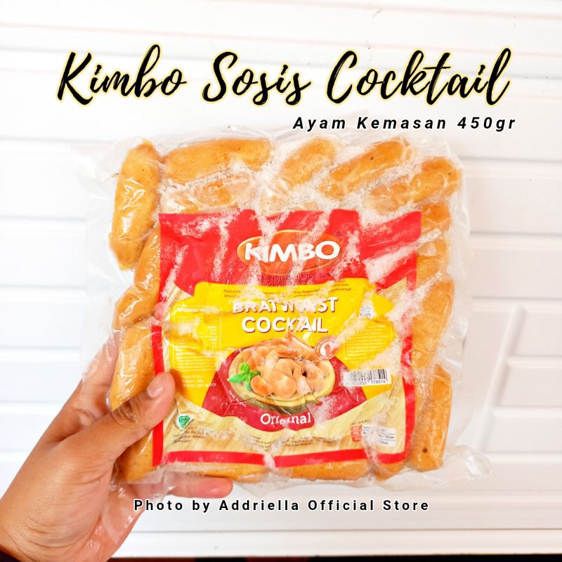 

ADDRIELLA Kimbo Sosis Bratwurst Cocktail Ayam 450gr | Kimbo/Frozenfood/Frozenfood Murah