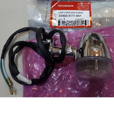 33400 KYT 901 LAMPU SEIN KANAN DEPAN HONDA SCOOPY KARBU ORI AHM
