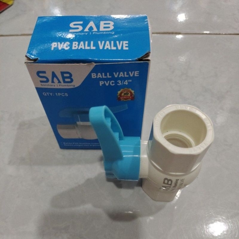 SAB Ball Valve PVC 3/4&quot; / SAB Ball Valve 3/4&quot; PVC
