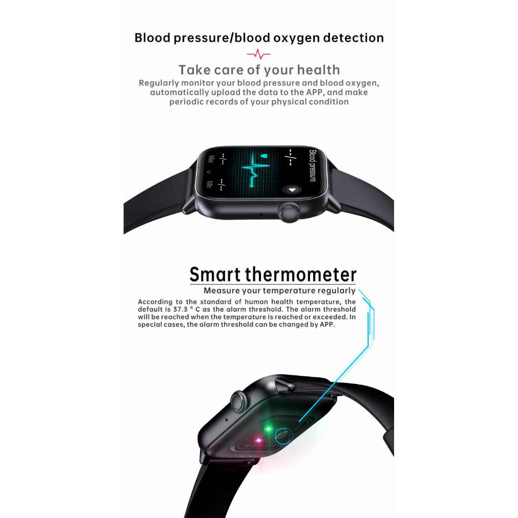 SKMEI Smartwatch Heart Rate Blood Oxygen - QS08-PRO