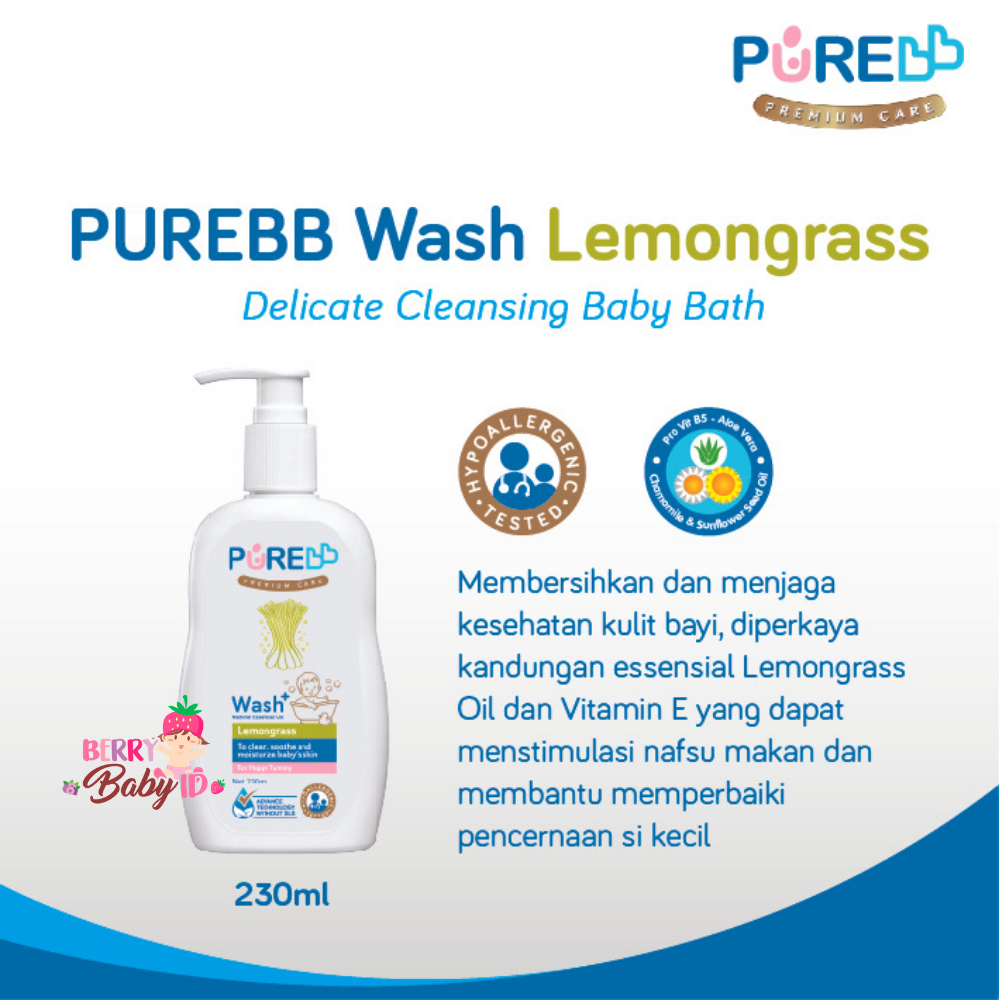 PureBB Wash Freshy Fruity Eucalyptus 2-in-1 Sabun &amp; Shampo Bayi Pure Berry Mart