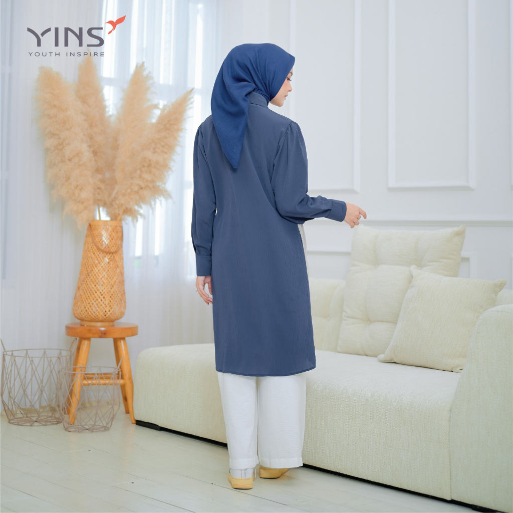 Inspire ITU 92  Bahan Youryu mix Carina Tunik Casual OOTD Kekinian Simple Elegant BISA COD
