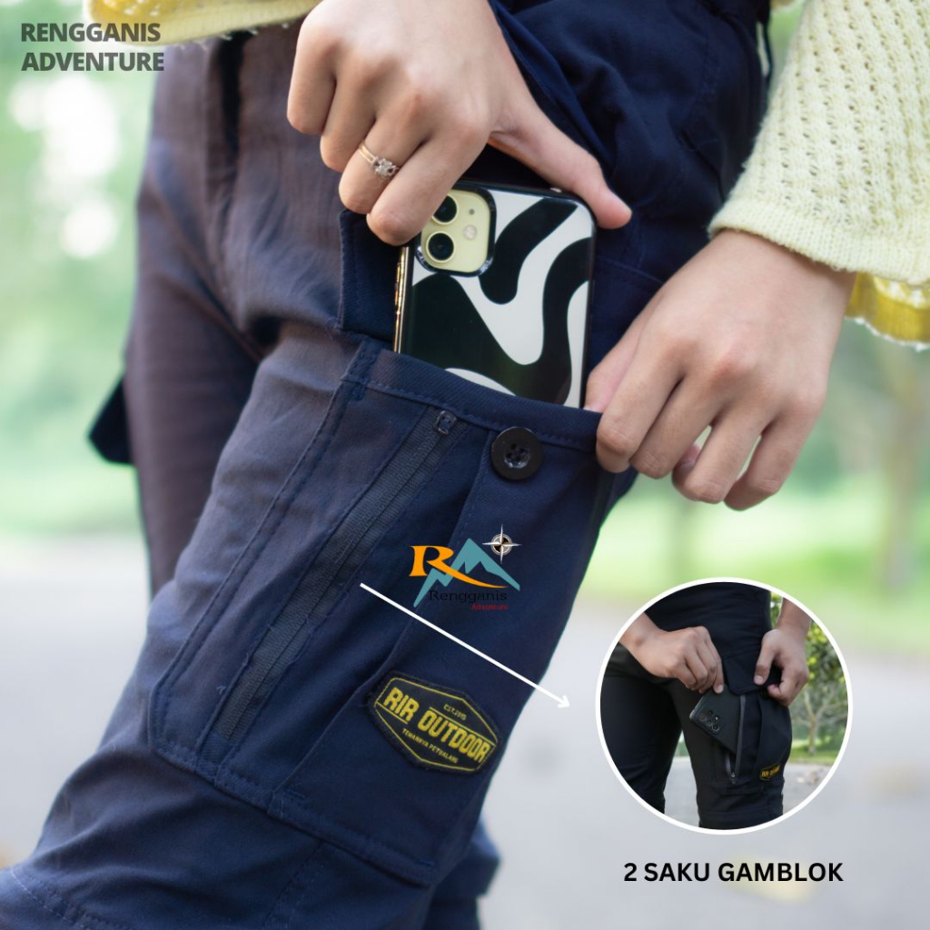 CELANA GUNUNG SAMBUNG RIR OUTDOOR CELANA PANJANG PENDEK CARGO UNISEX OUTDOOR