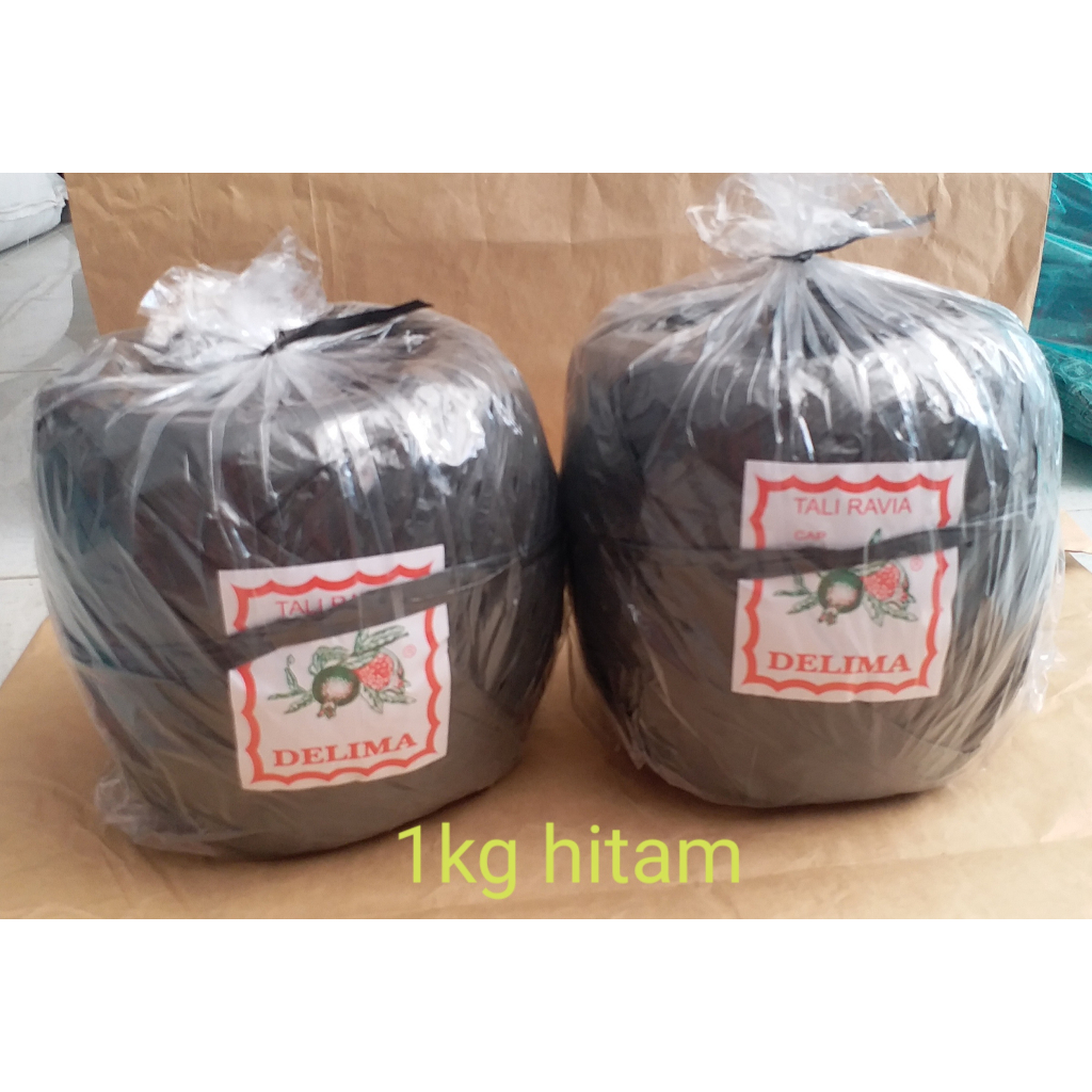 

Tali rafia plastik hitam DELIMA ( 1 kilogram )