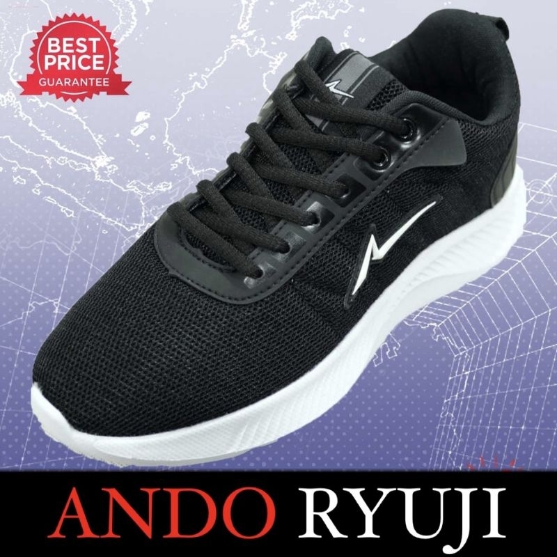 ANDO RYUJI PUTIH - SEPATU SEKOLAH PRIA/WANITA - SEPATU SNEAKERS PRIA/WANITA - ANDO ORIGINAL