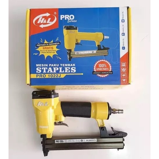 

Air Stapler Gun H&L PRO 1022J Mesin Staples Tembak Angin Kompresor