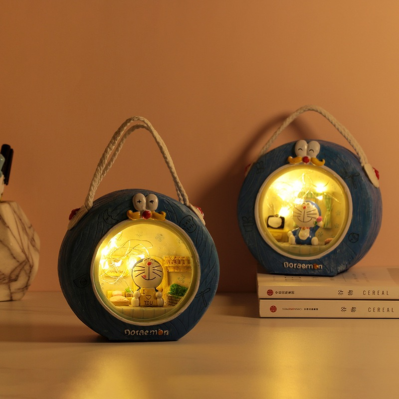 Doraemon Night Lamp / Lampu Meja Pajangan Bentuk Doraemon / Lampu Tidur LED Doraemon