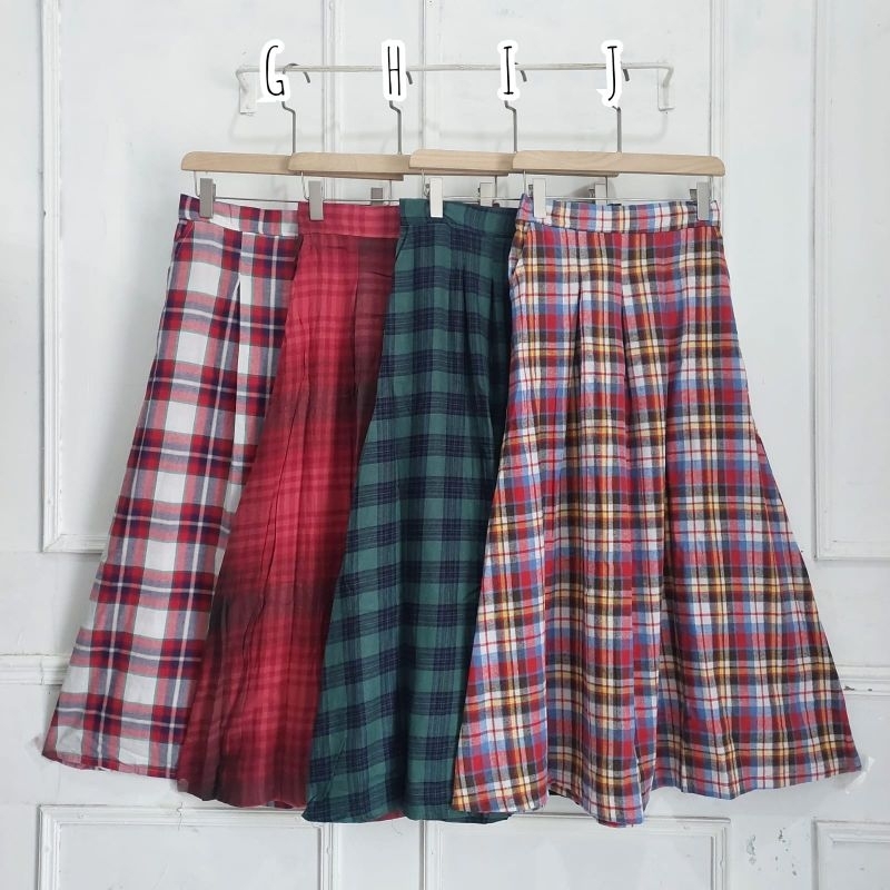 TERLARIS Rok Kotak FLANEL Rok Cargo Kotak Flanel Jevanni//Rok Wanita//Rok Cantik