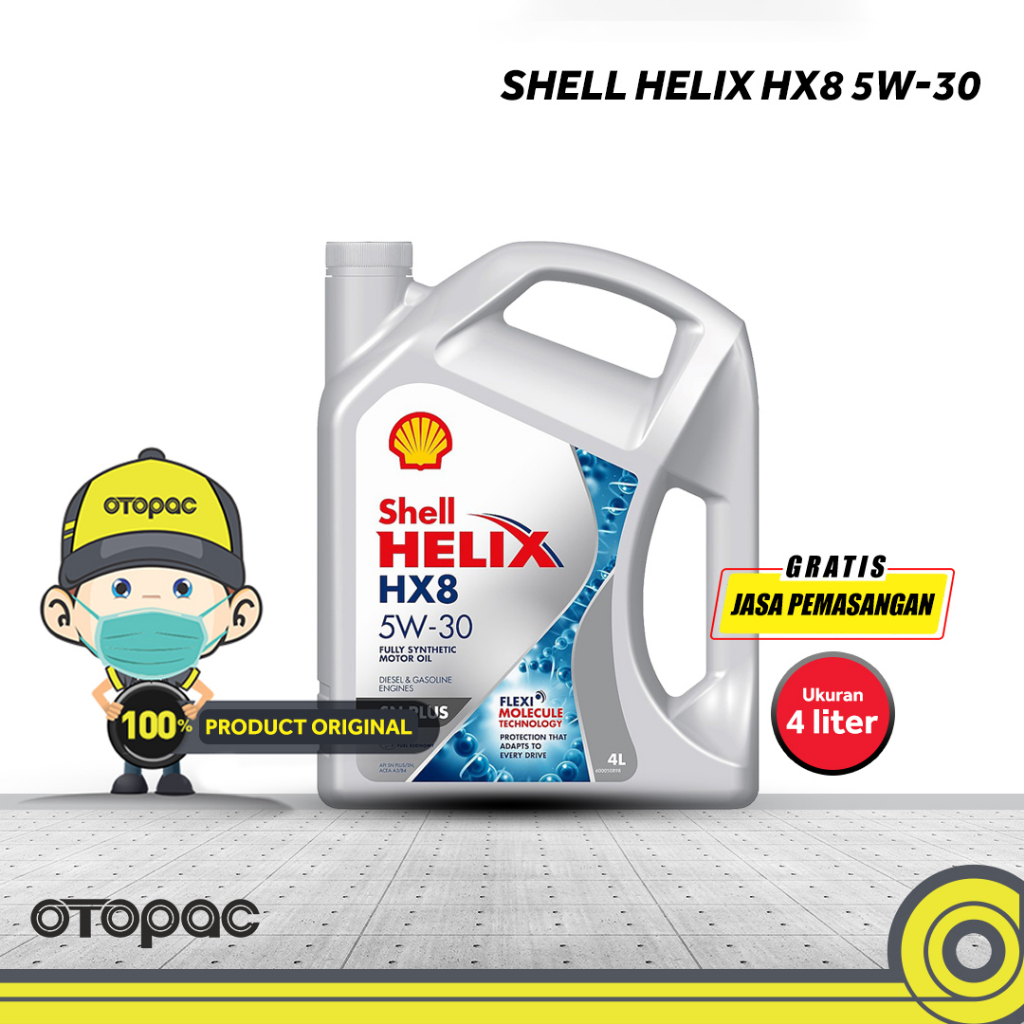 Oli mobil shell helix HX8 5W-30