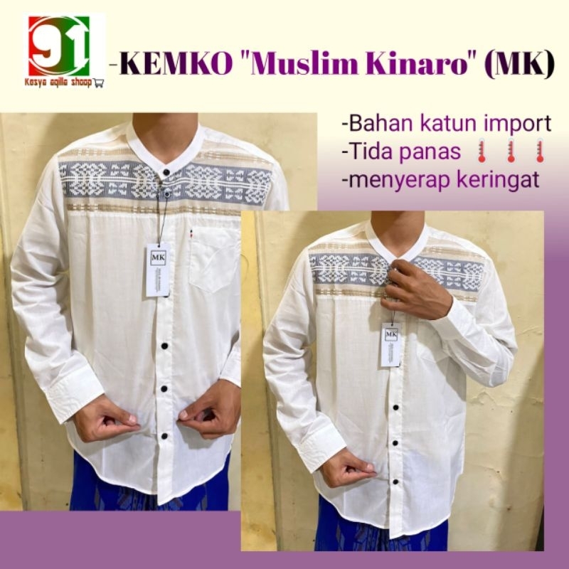 KEMEJA KOKO MUSLIM KINARO (MK)