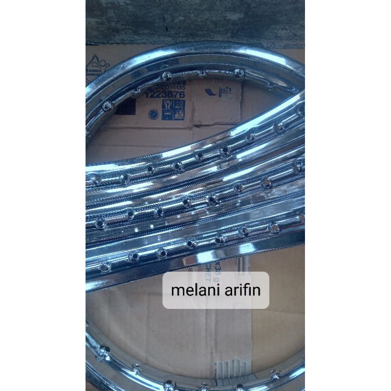 Velg sepasang depan belakang motor honda Kharisma/supra/revo/kirana original