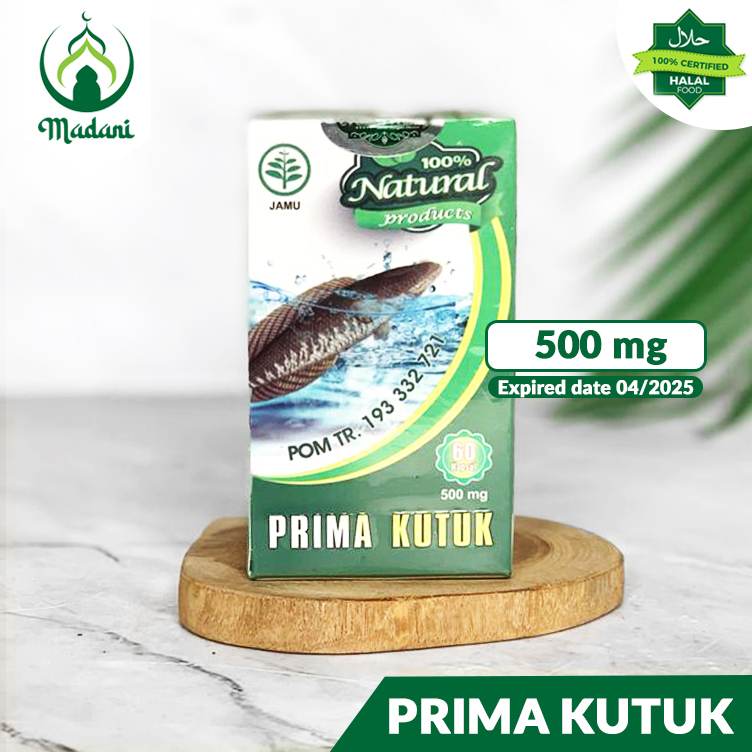 Ekstrak Albumin Sari Ikan Kutuk | Ikan Gabus Ekstrak Berkualitas isi 60 Kapsul | Prima kutuk