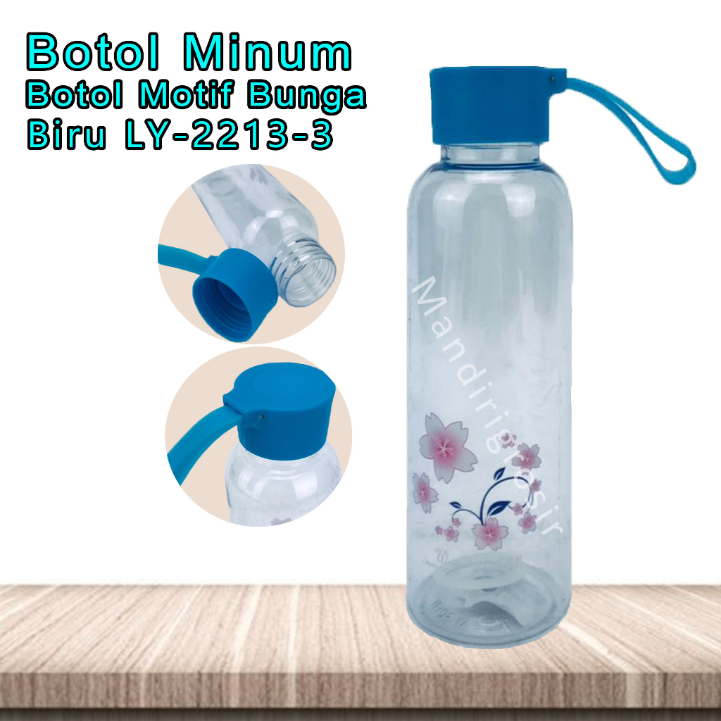 Botol Plastik* Botol Minum* Motif Bunga* 500ml* LY- 2213-3