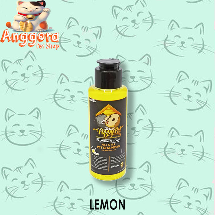 Shampoo Kucing &amp; Anjing POPPY PET Wangi Premium Pet care 100ml