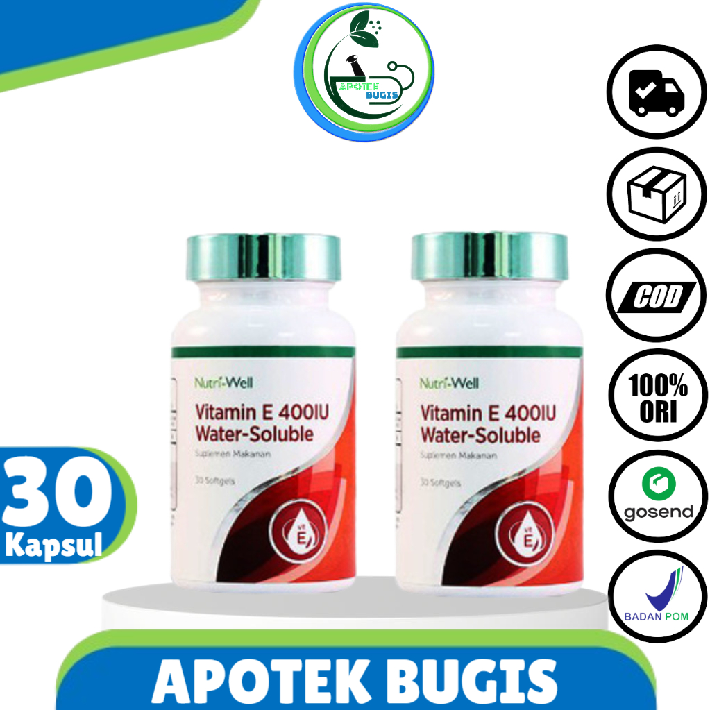 Nutriwell Vitamin E 400 IU Water Soluble (30 Softgel)