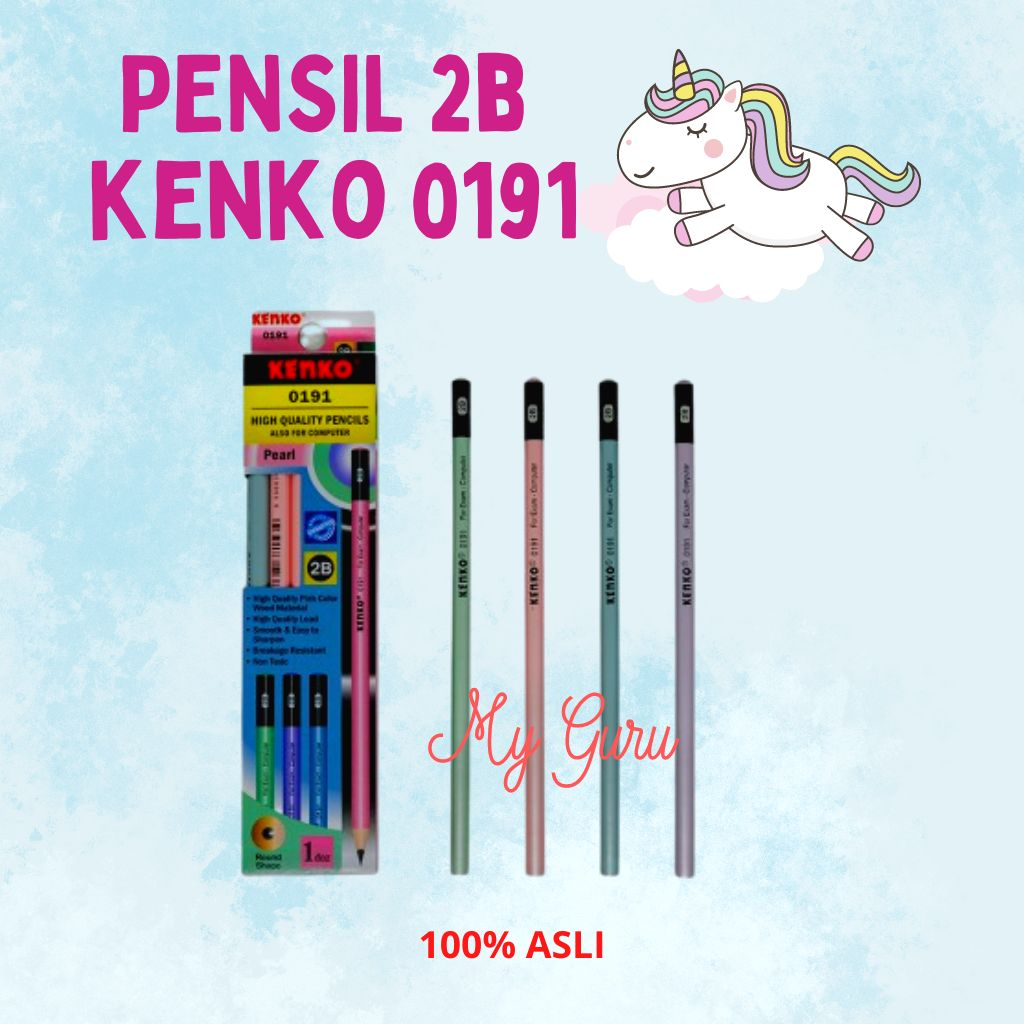 

[PAK] PENSIL 2B KENKO 0191 PEARL PENSIL TULIS KAYU (12 PCS)