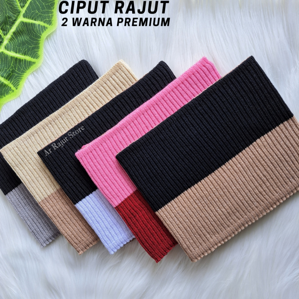 Ciput Rajut Premium 2 warna Daleman hijab premium anti pusing