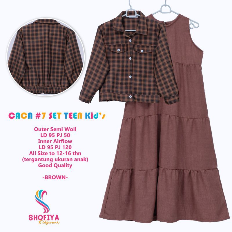 Caca Set Teen Kids #7 By Shofiya / Setelan Anak 12-16th