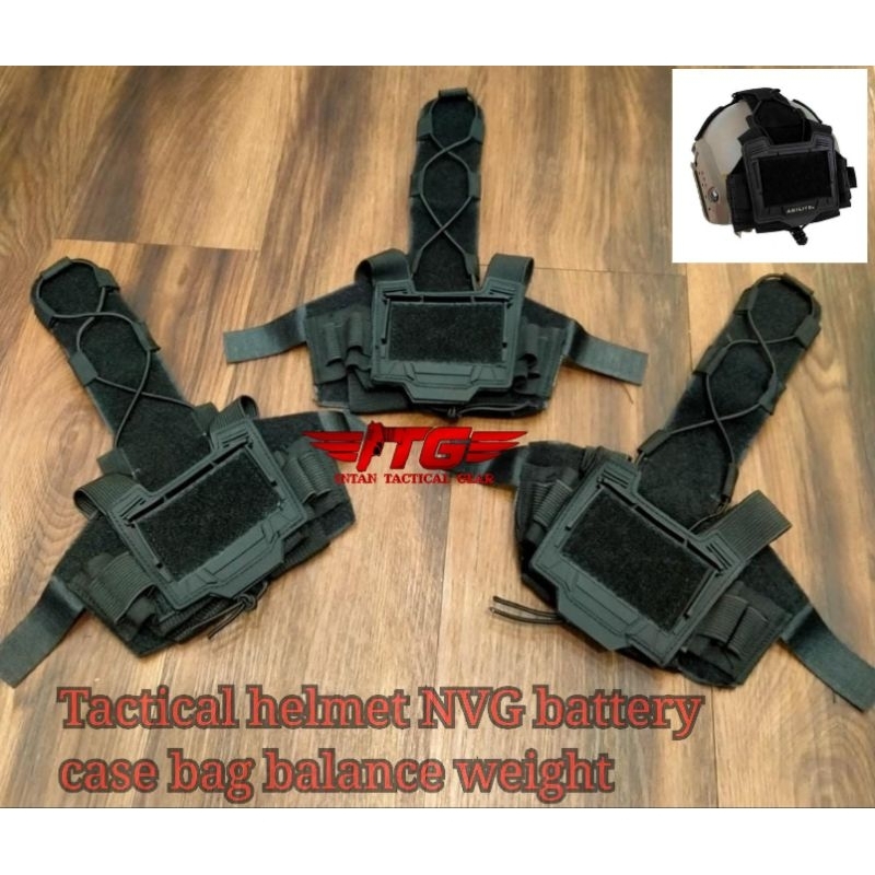 PEMBERAT HELM TACTICAL / kantong battery helm / Tactical helmet NVG battery case bag balance