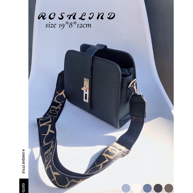 ROSSALIND BAG / TAS TERBARU / TAS VIRAL / TAS SELMPANG / TAS HITAM / TAS FASHION