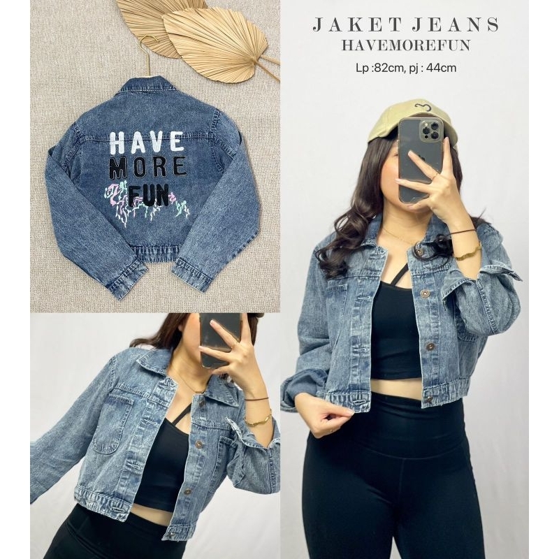 MDLV ~ Jaket Jeans Snow Naira Kode 935 Have More Fun