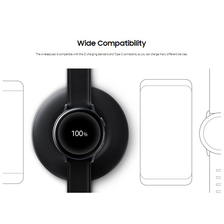 SAMSUNG Wireless Charger Pad Fast Charge with Fan Cooling Original