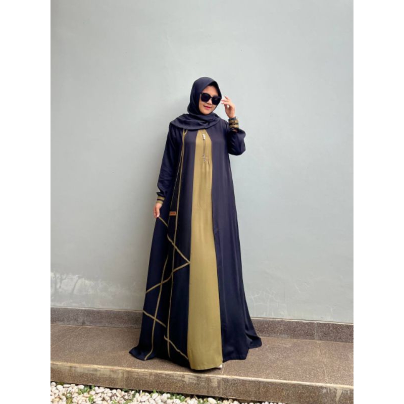 saulin abaya zaitun black