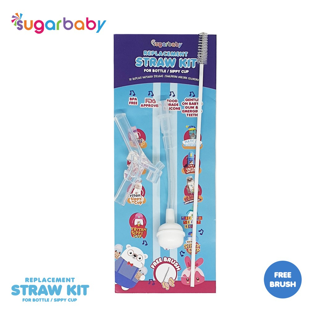 Sugar Baby Tritan Sippy Cup Star 240ml/280ml Botol Minum Sedotan Bayi